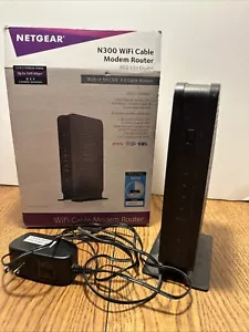 NETGEAR N300 Wi-Fi DOCSIS 3.0 Cable Modem Router (C3000) - Picture 1 of 1