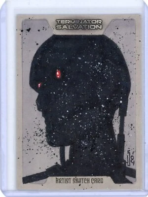 TERMINATOR SALVATION the MOVIE 2009 TOPPS ARTIST COLOR SKETCH by JAMIE SNELL - Image 1 of 2