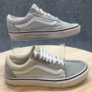 Vans Shoes Mens 6.5 Womens 8 Old Skool Sneakers Gray Suede Lace Up Low 500714 - Picture 1 of 18