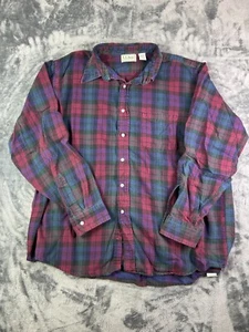 Vintage L.L. Bean Flannel Shirt Men’s XL Plaid Northwoods USA Made Heavyweight - Picture 1 of 5