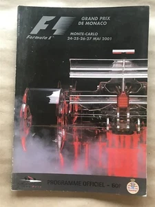 Programm Formel 1 F1 Grand Prix Monaco 2001 Offizielles FIA Programm - Bild 1 von 2