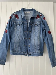 Mavi Jeans Jeansjacke mit Stickereien Damen M - Bild 1 von 3