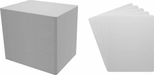 (400) 7" Record Bin Index Divider Cards - 7"x8-1/2" White HEAVY DUTY 30mil Thick - Foto 1 di 2