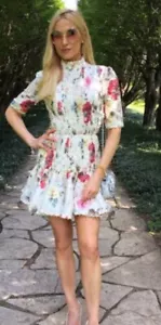 RARE Zimmerman Runway Mischief Corset Laced Mini Dress Size 3 - Picture 1 of 13