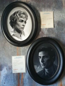 PSYCHO: David Siedman Framed Digital Art Hand Finished Pieces RARE - Picture 1 of 11