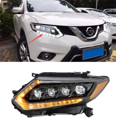 ABS Plastic Exterior Front LED headlight assembly For Nissan X-TRAIL 2014-2017 - Image 1 of 4