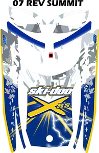 KIT DE CALCOMANÍAS DE CAPUCHA SKI DOO SNOWMOBILE REV SUMMIT XRS, REPRODUCCIÓN DE FÁBRICA 07 - Imagen 1 de 2