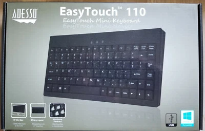 Adessonic EasyTouch Mini External USB Wired Keyboard for PC - USB to AKB-110B - Image 1 of 2