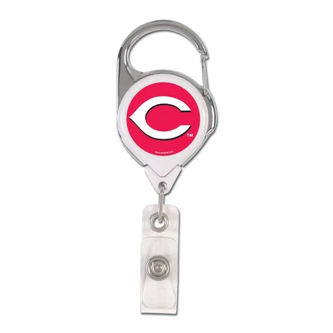 CINCINNATI REDS PREMIUM METAL RETRACTABLE ID BADGE HOLDER KEY CHAIN NEW WINCRAFT Cover