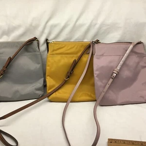 FRYE Nylon Ivy Crossbody Bag CHOICE Dusty Rose / Grey / Ivy Yellow New $148 MSRP - Picture 1 of 15