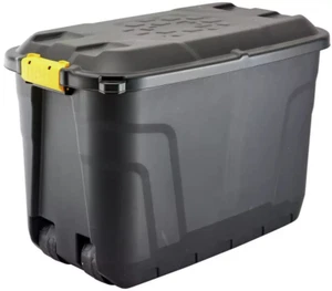 110L Extra Large Storage Box with lid Multi Purpose Lockable Stackable Container - Picture 1 of 5