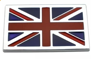 Union Jack Abzeichen 7cm x 4cm UK Flagge King Charles 3 Queen Elizabeth 2 - Picture 1 of 1