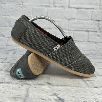 Женские классические холщовые удобные повседневные туфли Toms размер 10 мокасины без застежек с крапинками - Изображение 1 из 4