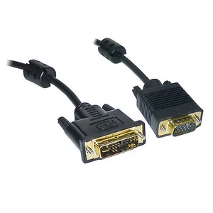 2M DVI DVI-I DVI-A auf SVGA VGA PC Monitor Kabel Kabel GOLD - HEUTE VERSANDT - Bild 1 von 1