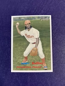2006 Topps Heritage #326 Jimmy Rollins SP Philadelphia Phillies - Picture 1 of 2