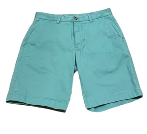 Vineyard Vines 9" Stretch Breaker Chino Shorts Men Size 30 Teal Antigua Green - Picture 1 of 4