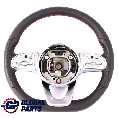 Steering Wheel Mercedes W177 W205 NEW Black Leather Multifunction Paddle Shift - Image 1 of 4