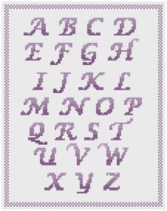 Kreuzstich Sampler Set Oder Muster - Florashell - Alphabet Sampler - Bild 1 von 1
