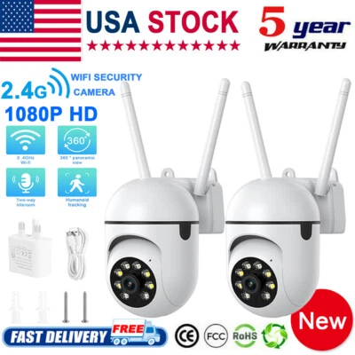 CHOCOLATE_CHIP_PART 2PCS Camaras De Seguridad 4G Wifi Exterior Inalambrica Con Vision Nocturna 1080P