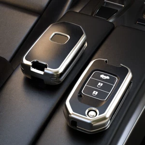 TPU FOB Case Cover For Honda Civic Crider CRV Vezel Remote Flip Key 3 Buttons ZY - Picture 1 of 17