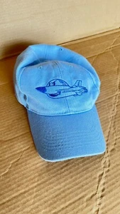Baseballmütze bestickt Cartoon Flugzeug Jet blau verstellbar - Bild 1 von 4