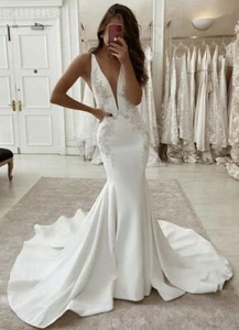 House of Savin Ivory Wedding Dress 12 RRP 3500 - Picture 1 of 14