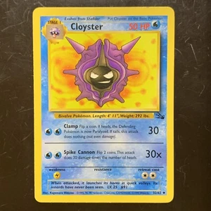 CLOYSTER 32/62 FÓSIL VINTAGE WOTC POKEMON - Imagen 1 de 3