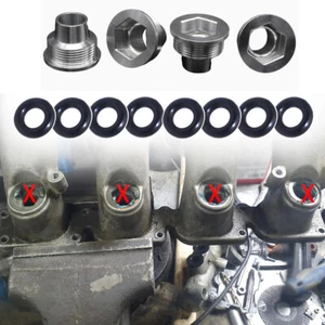 Asiento de taza de inserción inyector de combustible de aluminio para Audi A4 1.8T TT 06B133555H - Imagen 1 de 12
