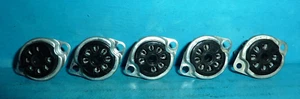 6 enchufes de tubo miniatura vintage de 7 pines NOS Industrial Hardware Co. - Imagen 1 de 2