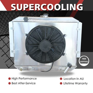 Radiator & Fan Shroud For Mitsubishi Pajero NA NB NC ND NE NF NG NH NK NJ 3.0 AT - Picture 1 of 12