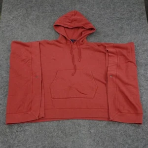Polo Ralph Lauren Sweatshirt Womens Small Medium Hoodie Poncho Rust Red Relaxed - Picture 1 of 12