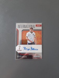 Bryan Robson INK AUTO SIGNED - England - Panini Prizm World Cup 2022