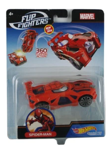 Hot Wheels Spider-Man Flip Fighters Character Car 1:43 Scale Marvel Universe New - Picture 1 of 2