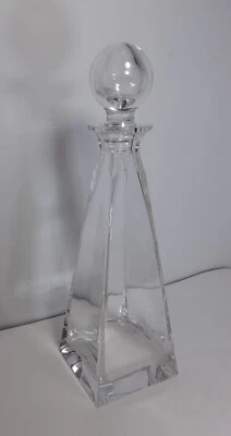 Bottiglia Vintage Cristallo Design COLLE cm35 Whiskey Cognac Brandy Liquore Vino - Immagine 1 di 4