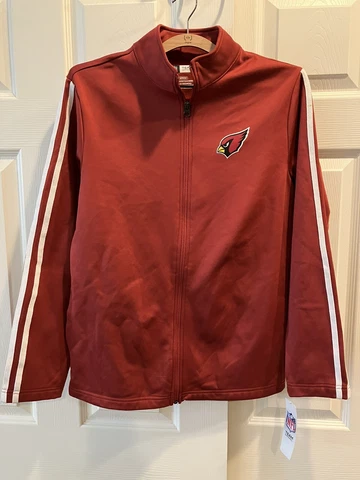 Men's NFL Arizona Cardinals Full Zip Jacket Size Small Red NFL Apparel New Cover