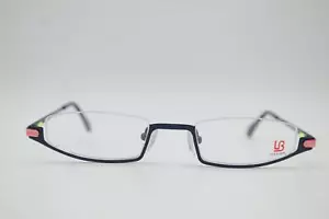 LB DESIGN LB-1048 Blue Red Half-Rim Eyeglasses New - Picture 1 of 6