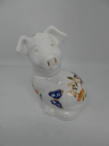Aynsley Cottage Garten Schwein Schmuckschatulle Fine Bone China 1. Qualität Britisch - Bild 1 von 7