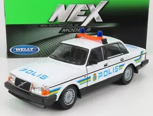 wonderful diecast-modelcar VOLVO 240GL1986 "POLIS(SE) - white - 1:24 - Picture 1 of 2