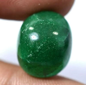 15.05 Ct Natural Rich Deep Green Onyx Cabochon AAA+ Quality Gemstone - Picture 1 of 4