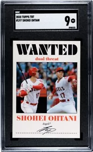 2021 Topps TBT 197 Shohei Ohtani SGC 9 MINT Throwback Thursday - Picture 1 of 1