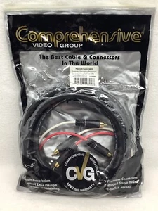 Comprehensive 2PP-2PP-10EXF 2 in 1 RCA Plug to Plug 10 FT Premium Audio Cable - Picture 1 of 4