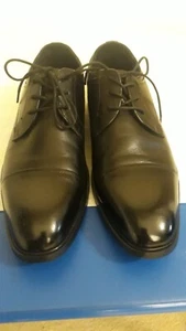 Nordstrom Rack New Ortholite cap toe mens 9 M dress leather black - Picture 1 of 10