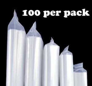 100x 2-Mil Klar Wiederverschließbare Kunststoff Druckverschlussbeutel Reißverschlussbeutel USA - Bild 1 von 3