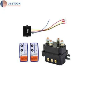 12V 250A Winch Solenoid Relay Contactor+2pcs Wireless Winch Remote Control Kit - Picture 1 of 3