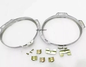 Suzuki Samurai / SJ410 / SJ413 - "Head Light/Lamp Chrome Bezel Rim Set'' - AU - Picture 1 of 4