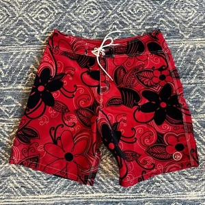 Vintage Rusty Board Shorts Hawaiian Velvet Pattern Men's Size 36 - Picture 1 of 5