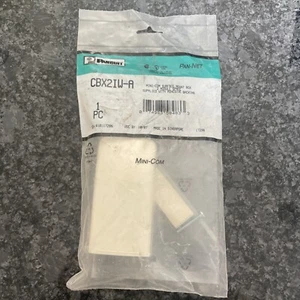 Panduit CBX2IW-A Mini-Com Surface Mount Box 2 Module Space w/ Adhesive Backing - Picture 1 of 3
