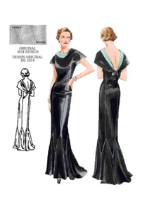 Vestido Retro Circa 1934 Patrón de Costura U-Pick Talla 6-22 Vogue 2609 NUEVO FUERA DE STOCK - Imagen 1 de 3