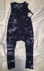 Art Class Jumpsuit Size 4T Toddler Kids Navy Indigo Tiedye Target W Pockets NWT - Picture 1 of 4
