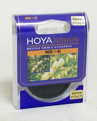 Hoya 46mm ND4 High Quality Neutral Density 4x Filter NEW - Image 1 of 2